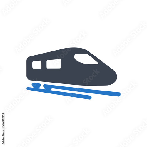 Maglev High-Speed Rail Icon