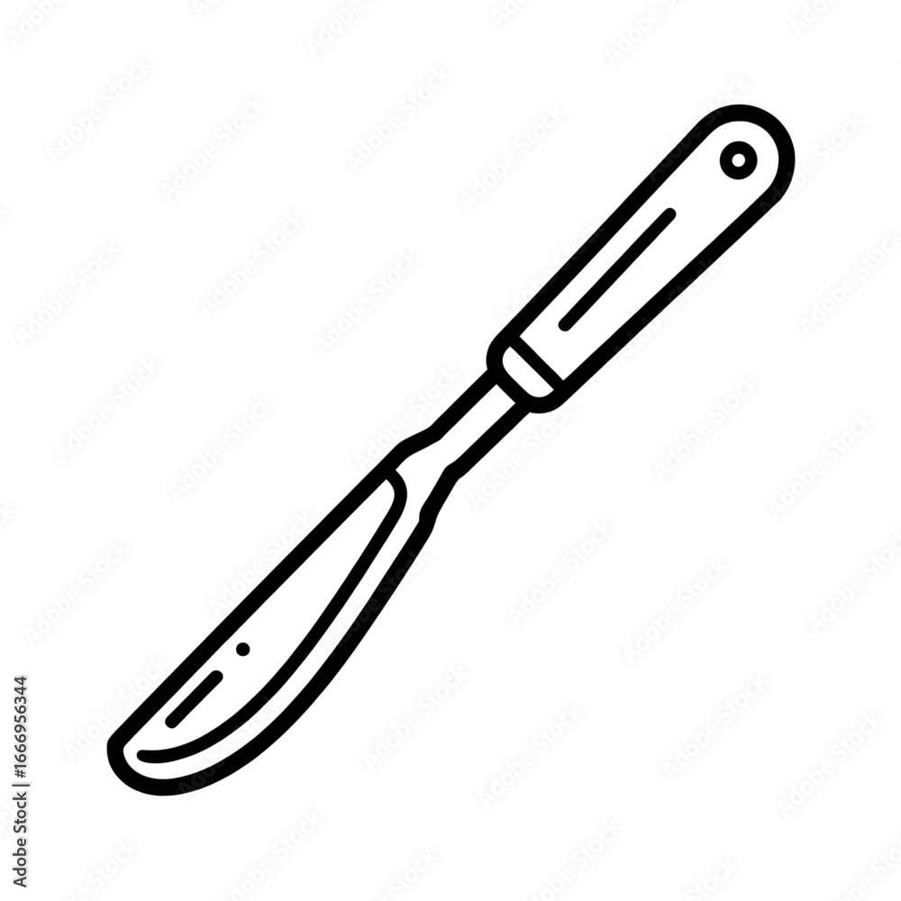 Fototapeta premium Scalpel line art coloring page design