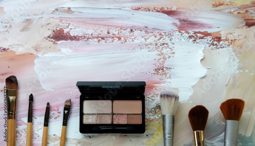 Soft Glow Makeup Flatlay