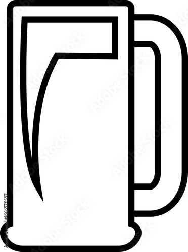 Drinkware icon glass cup mug wine goblet beer collection in line style, black silhouette group, bar utensil bundle, beverage container pack, drink synonym vector