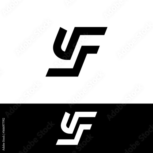 A modern, minimalist logo design featuring the stylized letters 