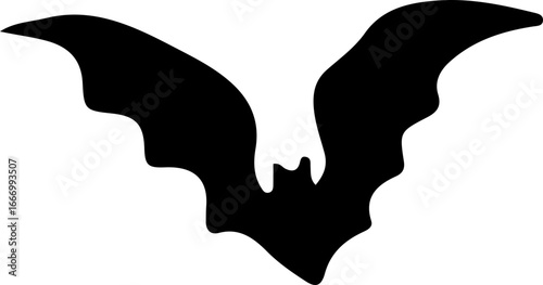 Black bat silhouettes for halloween and gothic design