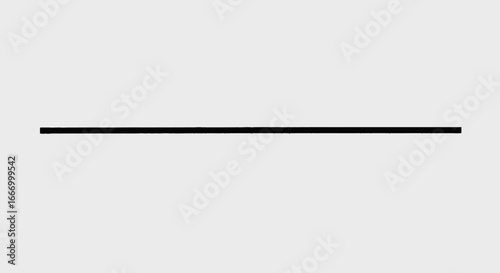 Bold black line emphasizes minimalist design on textured white paper background, evoking clarity and focus