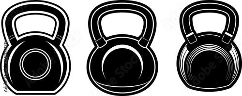 Kettlebell set, Set of kettlebells, kettlebell collection, Vector of kettlebell, kettlebell silhouette, kettlebell isolated on white background