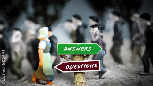 Signposts the direct way to Answers versus Questions