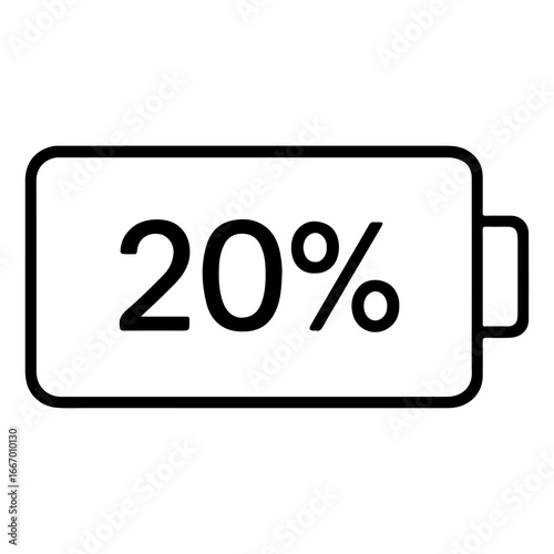 percent sign on white background