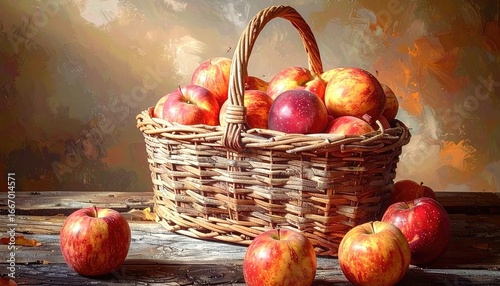 basket, fruit, apple, food, apples, crate of fruit, crate of apples, red, healthy, ripe, isolated, fresh, autumn, organic, white, sweet, vegetarian, delicious, harvest, wicker, juicy, nature, diet, co
