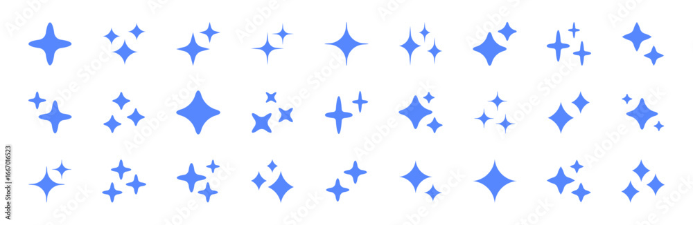 Obraz premium Artificial intelligence icons set. Generative Ai logo. Star symbol. Generate icon. AI stars icon. Vector illustration.