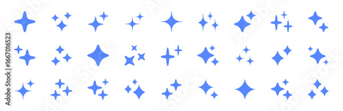 Artificial intelligence icons set. Generative Ai logo. Star symbol. Generate icon. AI stars icon. Vector illustration.