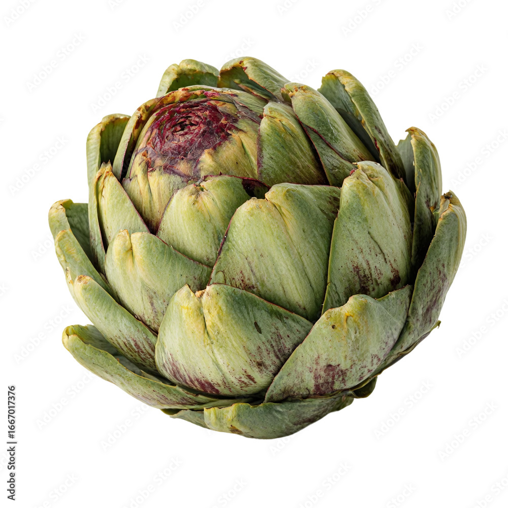 Fototapeta premium artichoke vegetarian food on a white background