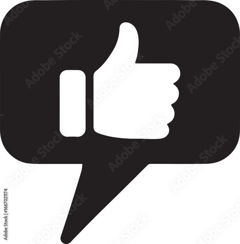 Social media icon silhouette vector for digital, communication, networking, and online designs.
