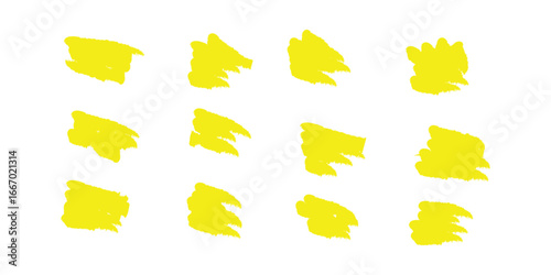 Set of hand drawn marker line vector illustration design element, grunge strokes, doodle lines underline scribble 