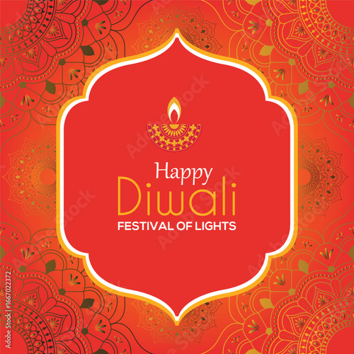 happy Diwali social media post
