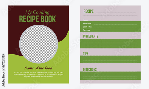 professional recipe book design template
