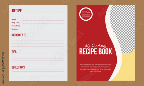 professional recipe book design template