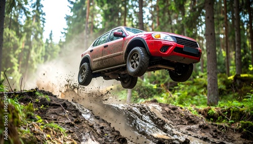 Car Off-Road Mid-Air