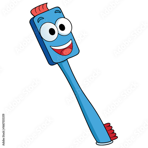 Clean toothbrush with toothpaste on white background