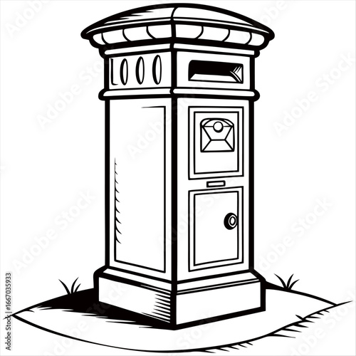 vector illustration of a column