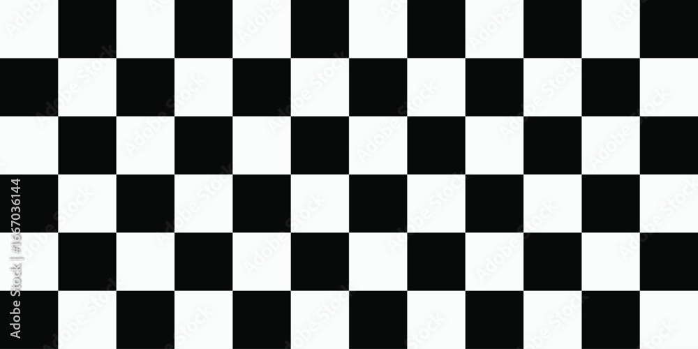 Fototapeta premium Racing stripes and checkered flags vector set. Dynamic black shapes for speed, automotive graphics, car decals, motorsport branding, and motion design themes. Vector