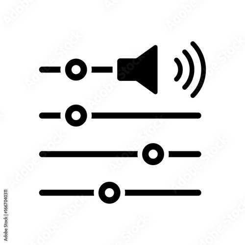 Noise Control glyph icon