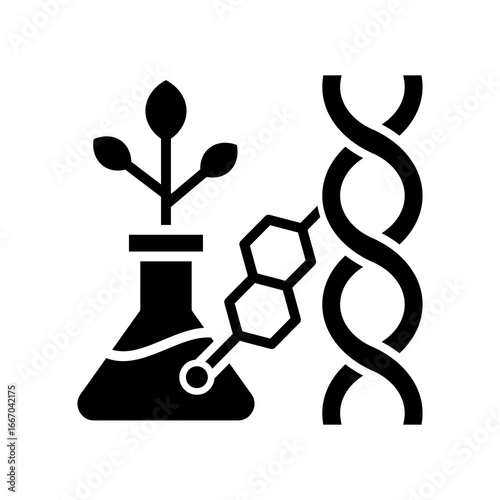 Synthetic Biology glyph icon