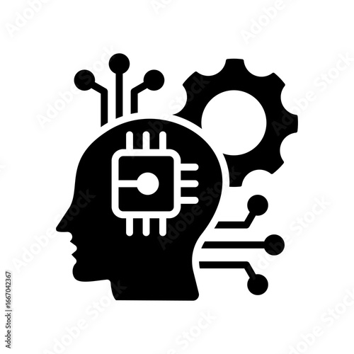 Human Augmentation glyph icon