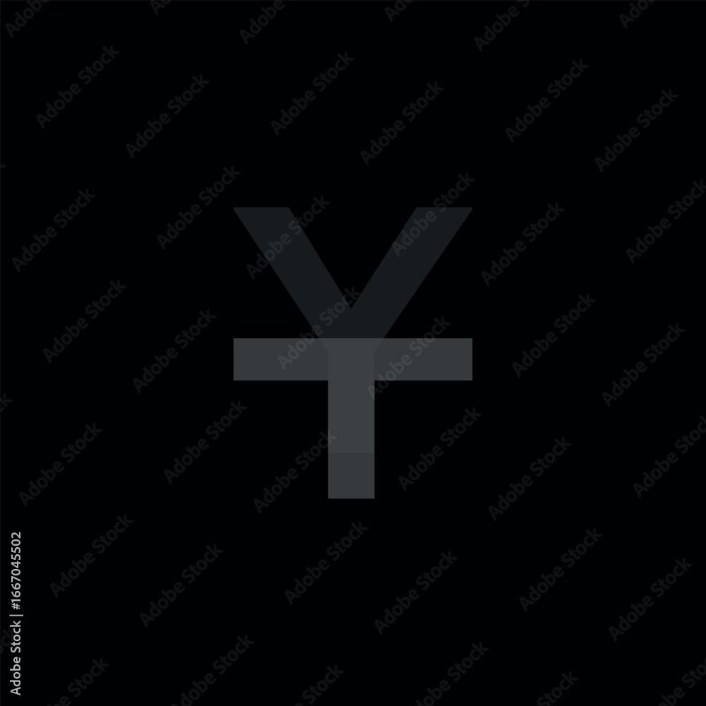 Fototapeta premium TY shape design vector