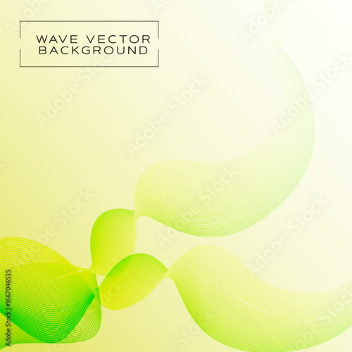 Abstract wave vector background on beige-cream backdrop with translucent gradient effect