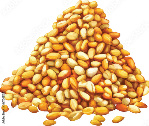 Large Pile of Shelled Peanuts on White Background raw peanuts pile of peanuts