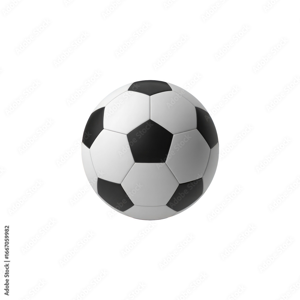 Obraz premium 3d rendered illustration of a soccer ball isolated on transparent background