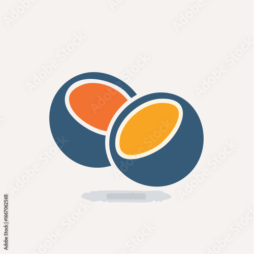 Icône vectorielle minimaliste de châtaignes automnales