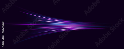 Neon road glows with vibrant beams and flowing motion, blending sparkle, light, and abstract effects. Speeding cars enhance the energy, shine, and dynamic atmosphere of the scene.