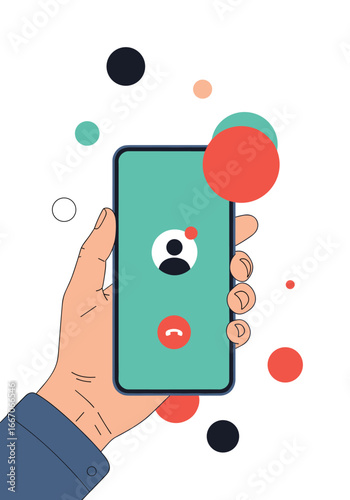 Modern digital communication technology for connecting people through mobile devices