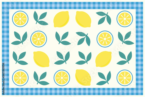 seamless pattern with lemons