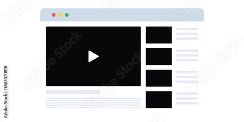 Web video: a digital window revealing the future of communication. A modern computer screen displays a sleek video interface.