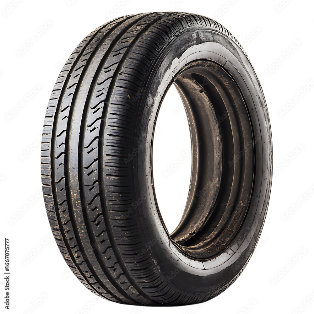 Obraz premium old rubber tire