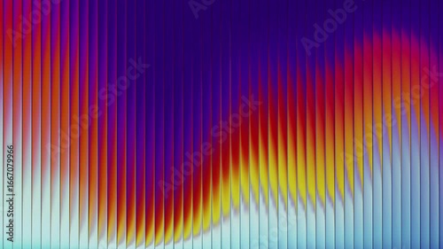 Fractal Glass Gradient Background Abstract Neon Blur Seamless Animation 4k. Blue Aura Glossy mesh hologram effect with multicolored fluid distortion. Neon poster wallpaper featuring soft prism light.