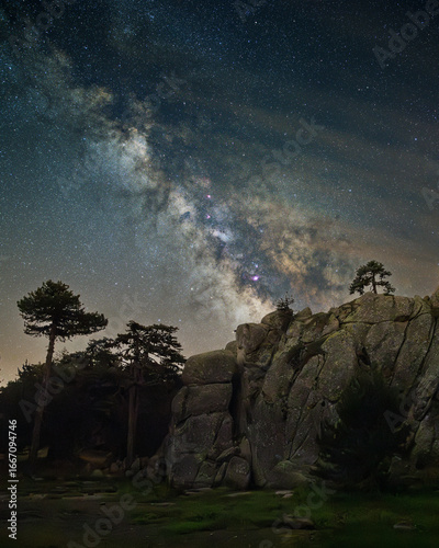 Mily Way over Mountain