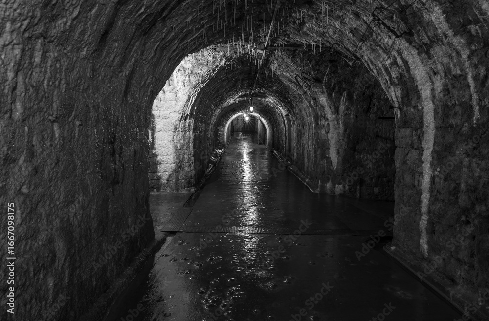 Fototapeta premium tunnel in a historic fortification