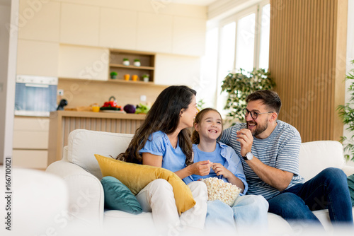 Family bonding over popcorn...