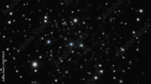 Distant, out-of-focus stars scattered across a dark night sky
