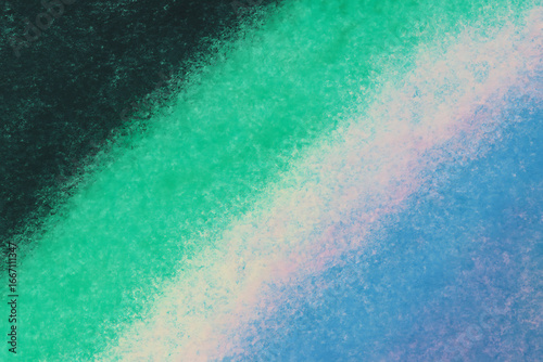 Abstract diagonal gradient of green white and blue hues