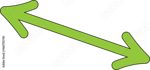 Slim Upward Green Arrow Icon. Modern Direction Vector for UI UX Navigation.