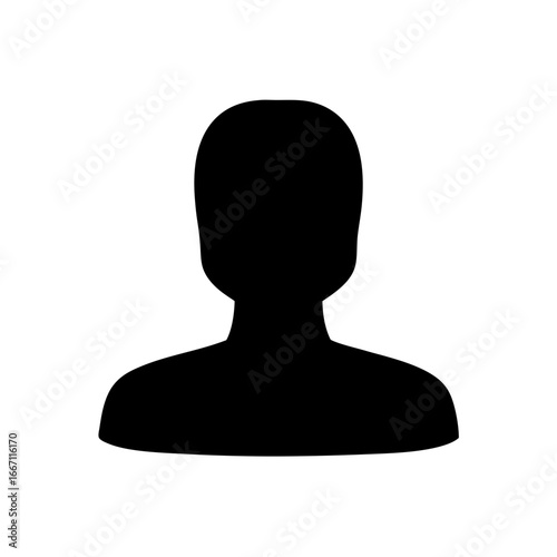 Silhouette of a person's head and shoulders, representing anonymity and privacy