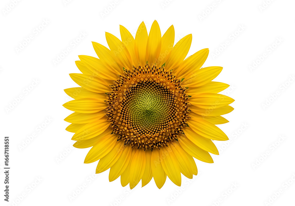 Fototapeta premium A vibrant sunflower, radiating warmth and beauty, positioned against a striking black backdrop.