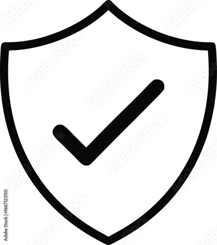 Verified Shield Icon for Security, Trust, and Protection