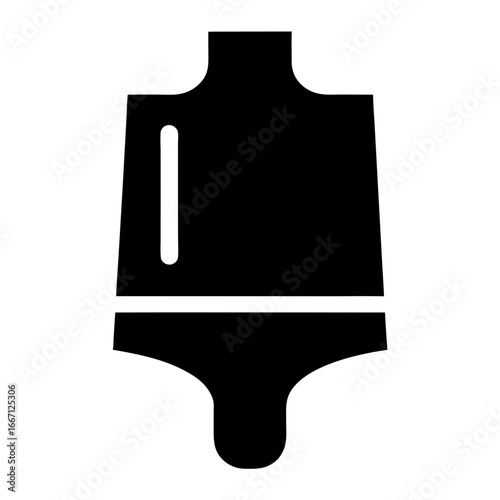 Abstract silhouette of a baby monitor or intercom system for security