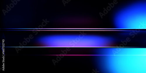 Abstract image featuring horizontal lines with blue and purple color gradients glow effect