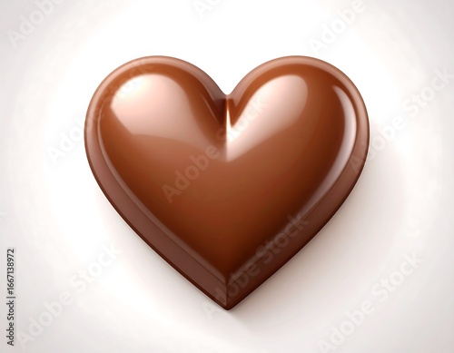Heart-shaped chocolate candy