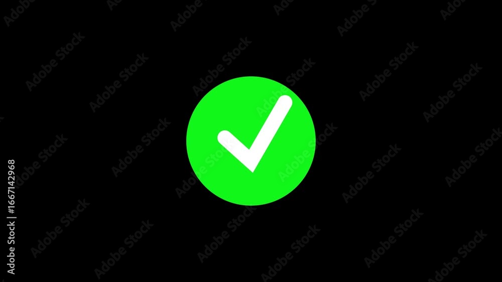 Bright green circular check mark icon symbolizing success, confirmation, verification, approval, completed task, or correctness. Perfect for user interface design, mobile apps, websites, presentations Bright green circular check mark icon symbolizing success, confirmation, verification, approval, completed task, or correctness. Perfect for user interface design, mobile apps, websites, presentations